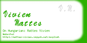 vivien mattes business card